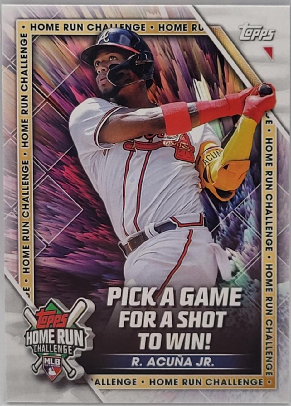 2022 Topps Series1 HomeRun Challenge #HRC-9 newest Ronald Acuna Jr Graded CGG 10 Gem MT