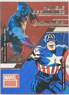 Captain America #HB-1 Marvel 2020 Upper Deck Annual Humble Beginnings