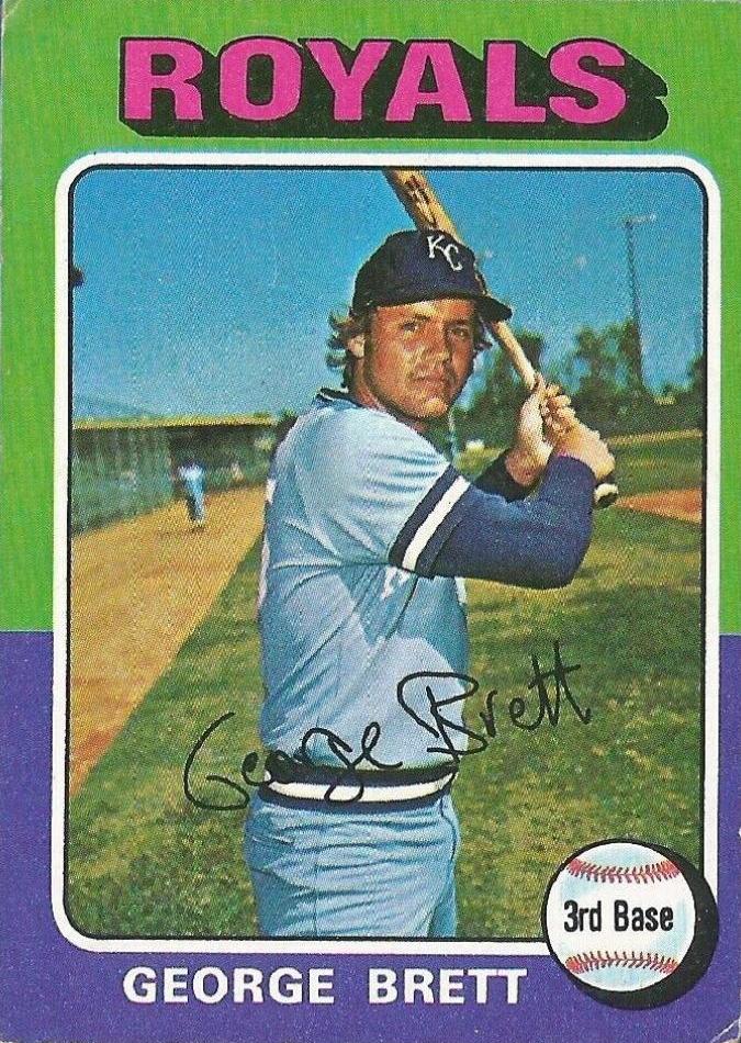 1975 Topps Mini George good Brett baseball card