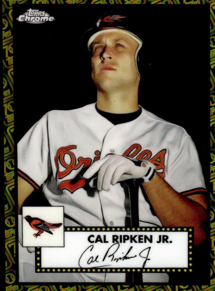 Cal Ripken Jr. [Black Gold] #498 Baseball Cards 2021 Topps Chrome Platinum Anniversary