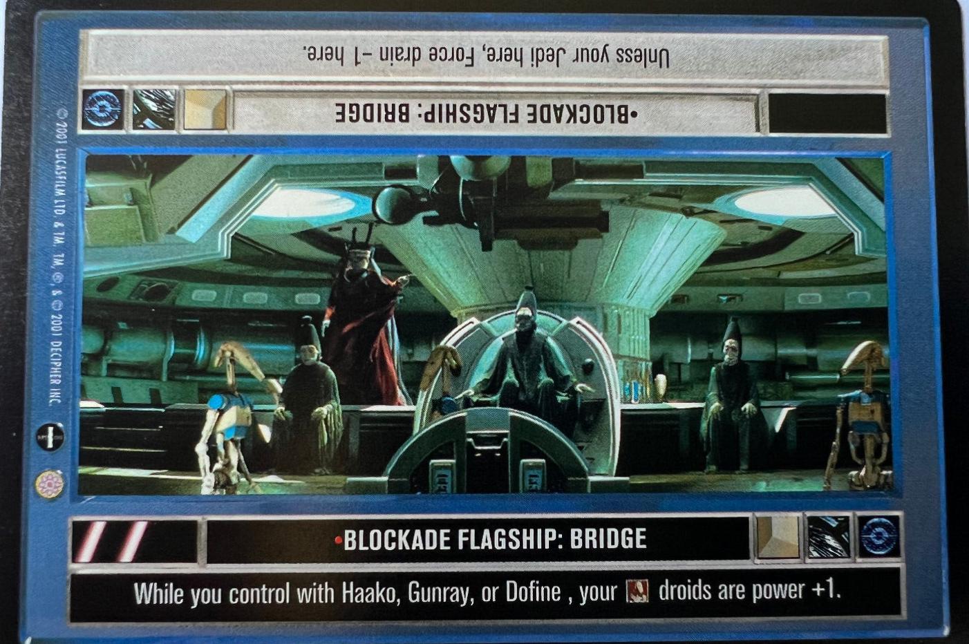 Blockade Flagship: Bridge [Limited] Star Wars CCG Coruscant