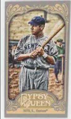 Babe Ruth [Gypsy Queen Back] #300 Baseball Cards 2012 Topps Gypsy Queen