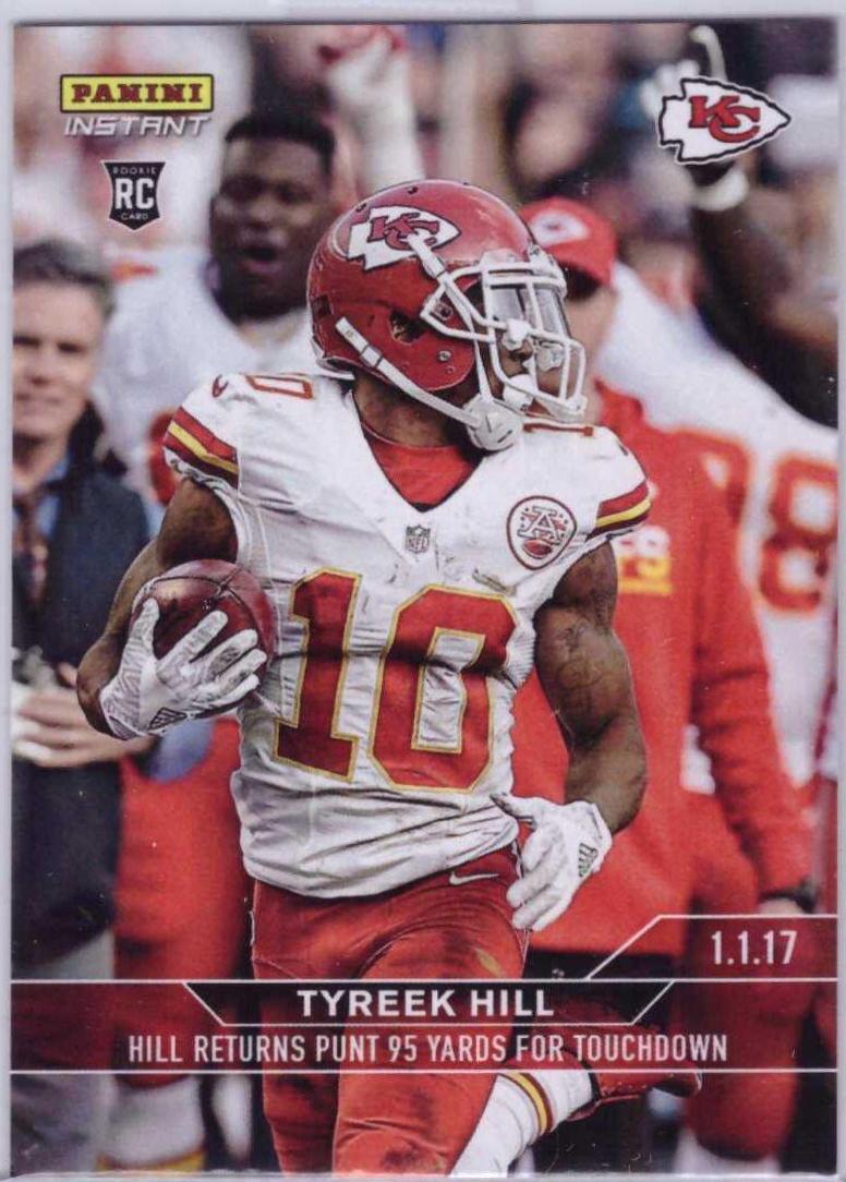 Tyreek Hill #605 Football Cards 2016 Panini Instant NFL