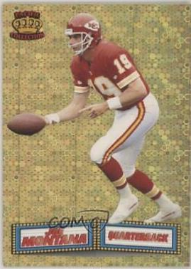 Joe Montana [Gold] #20 Football Cards 1994 Pacific Marquee Prisms