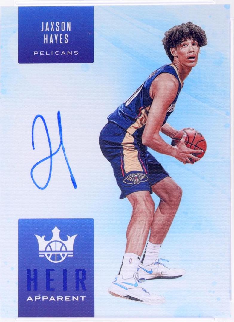 Jaxson Hayes [Sapphire] #HA-JAH Basketball Cards 2019 Panini Court Kings Heir Apparent Autographs