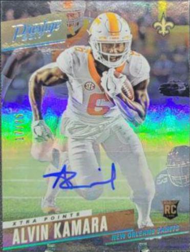 Alvin Kamara [Signature Platinum Xtra Points] #251 Football Cards 2017 Panini Prestige