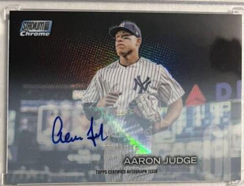 Aaron Judge [Autograph Refractor] #SCC-241 Baseball Cards 2018 Stadium Club Chrome