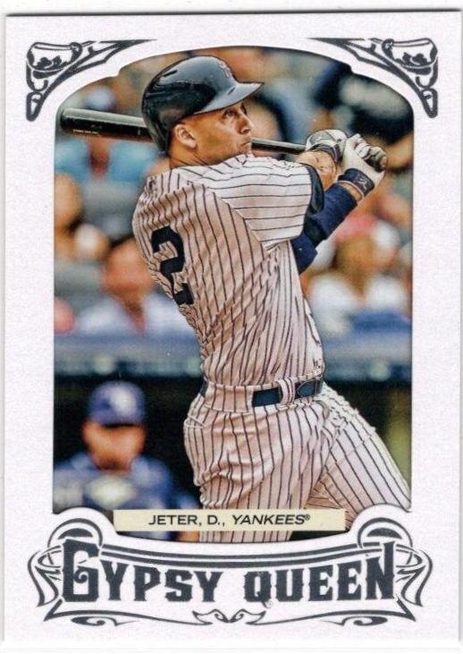 Derek Jeter [White Frame] #25 Baseball Cards 2014 Topps Gypsy Queen