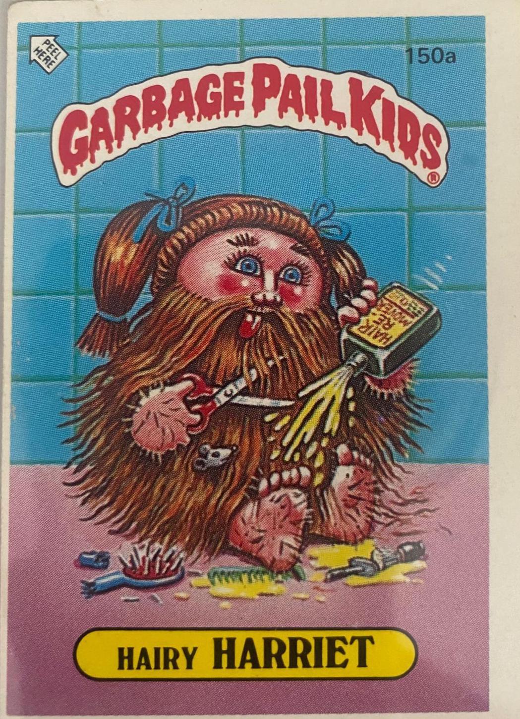 Hairy Harriet #150A Garbage Pail Kids 1986 Mini