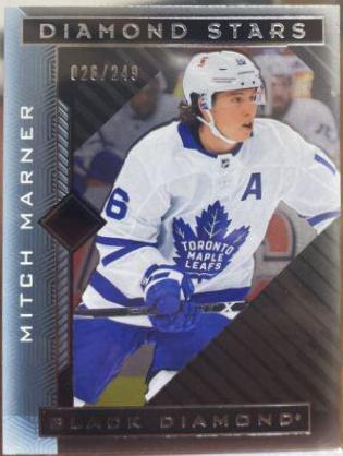 Mitch Marner #BDS-MM Hockey Cards 2021 Upper Deck Black Diamond Stars