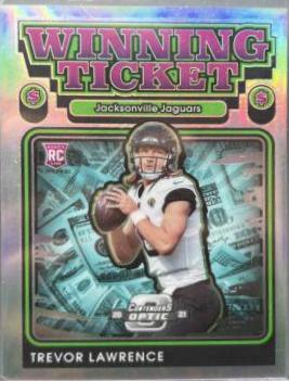 Trevor Lawrence #WT10 Football Cards 2021 Panini Contenders Optic Winning Ticket