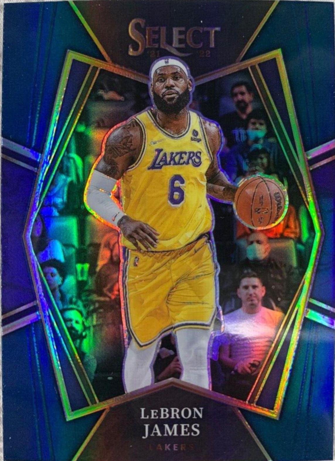 LeBron James [Blue Prizm] 195 Prices 2021 Panini Select Basketball
