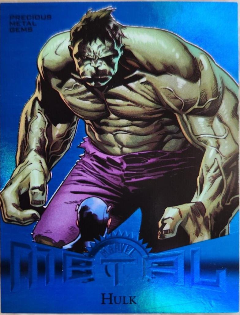 Hulk [Blue Precious Metal Gems] #R-21 2024 SkyBox Metal Universe Avengers Retro