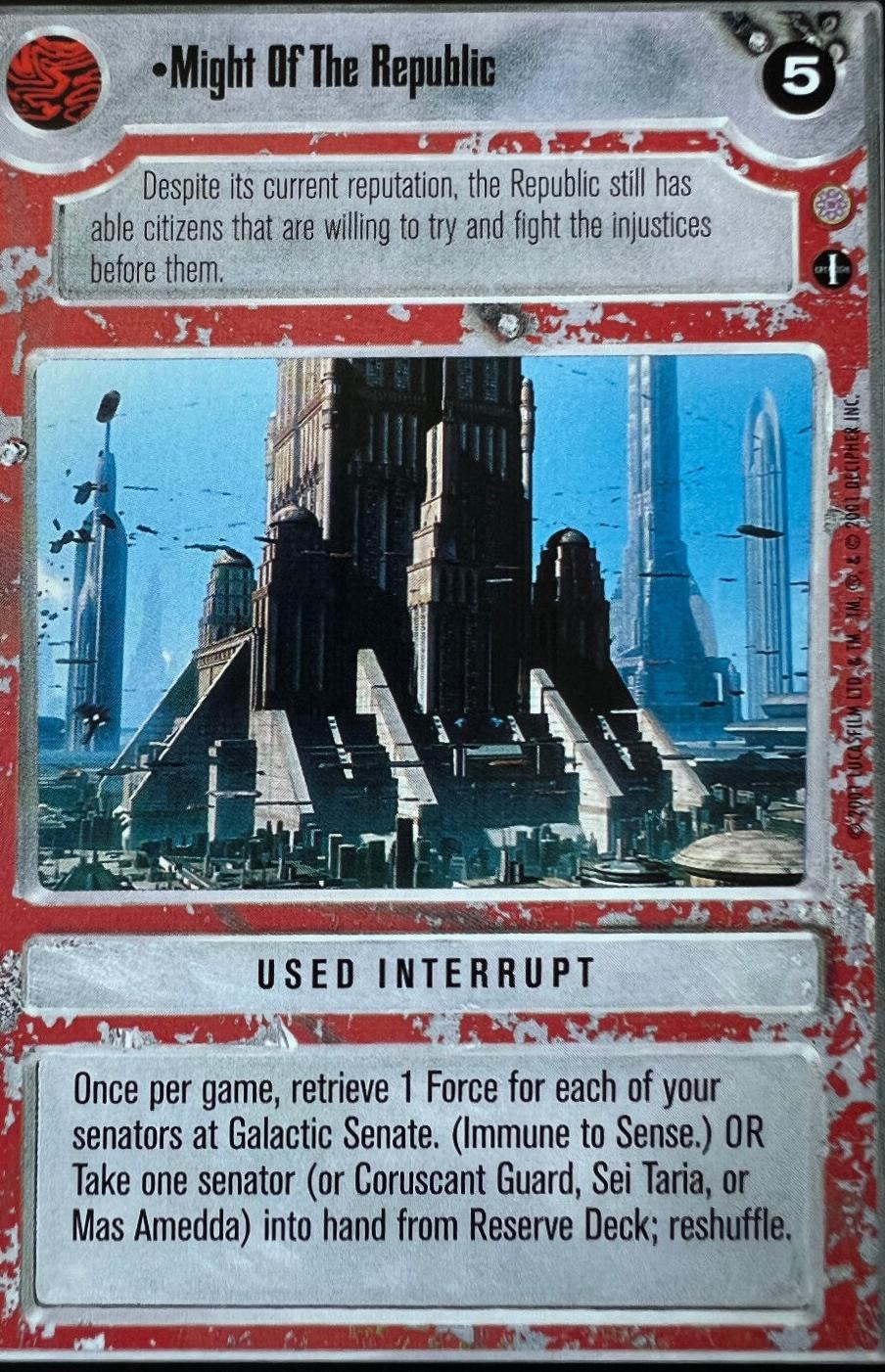 Might Of The Republic [Limited] Star Wars CCG Coruscant