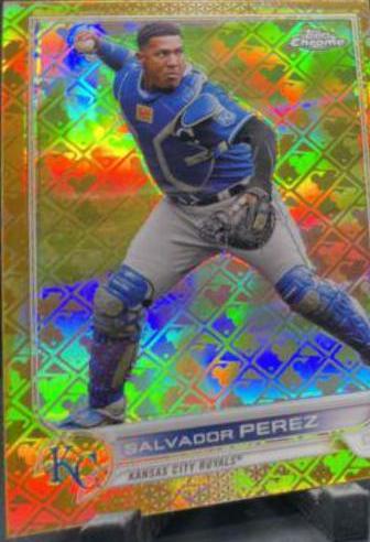 Salvador Perez [Gold] #2 Baseball Cards 2022 Topps Chrome Logofractor