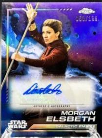 Diana Lee Inosanto as Morgan Elsbeth [Kamino Aqua Refractor] #AU-DI Star Wars 2024 Topps Chrome Autograph