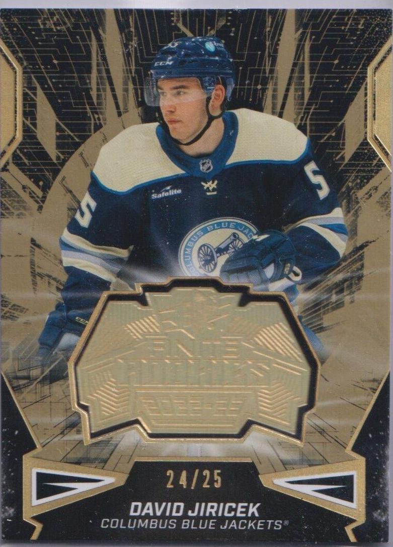 David Jiricek [Gold Spectrum] #F-8 Hockey Cards 2022 SPx Finite Rookies