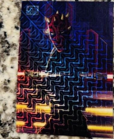 Darth Maul #AS-7 Star Wars 2024 Topps Chrome Galaxy Art of the Sith