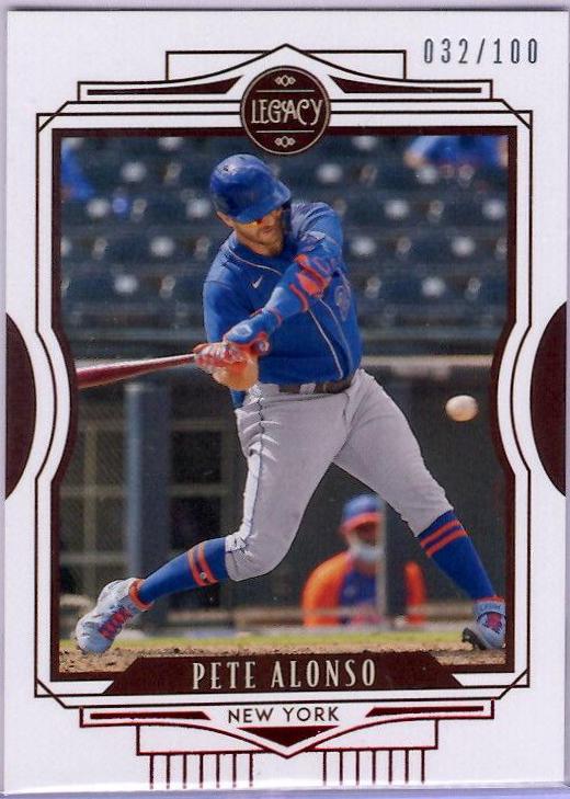 Pete Alonso [Red] #18 Baseball Cards 2021 Panini Chronicles Legacy