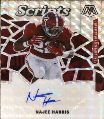 Najee Harris #SM-NH Football Cards 2021 Panini Mosaic Draft Picks Scripts