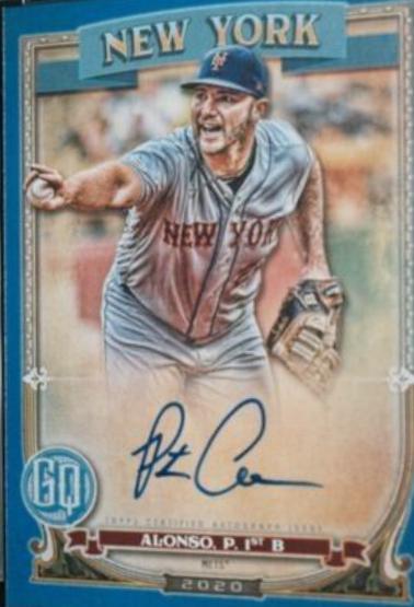 Pete Alonso [Blue] #PA Baseball Cards 2020 Topps Gypsy Queen Autographs