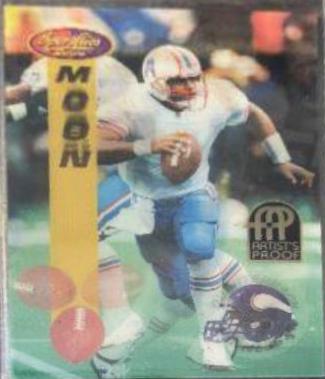 Warren Moon [Artist's Proof] #142 Football Cards 1994 Sportflics