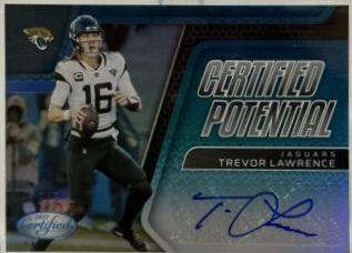 Trevor Lawrence [Teal] #CPS-TL Football Cards 2022 Panini Certified Potential Signatures