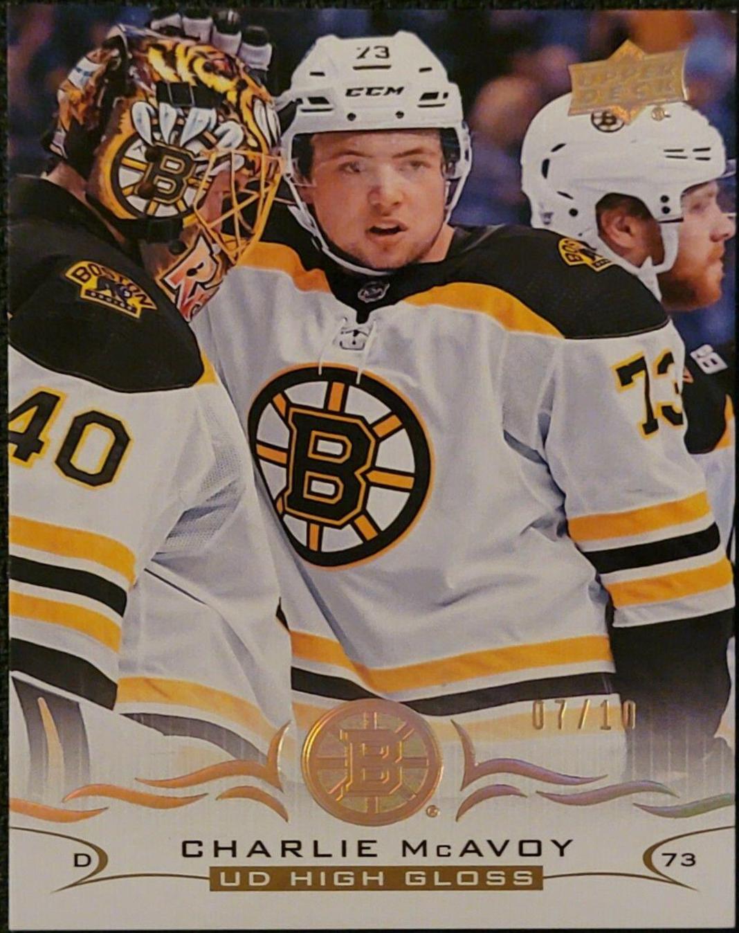 Charlie McAvoy [High Gloss] #13 Hockey Cards 2018 Upper Deck