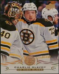 Charlie McAvoy [High Gloss] #13 Hockey Cards 2018 Upper Deck Prices