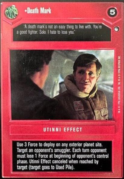 Death Mark [Limited] Star Wars CCG Hoth