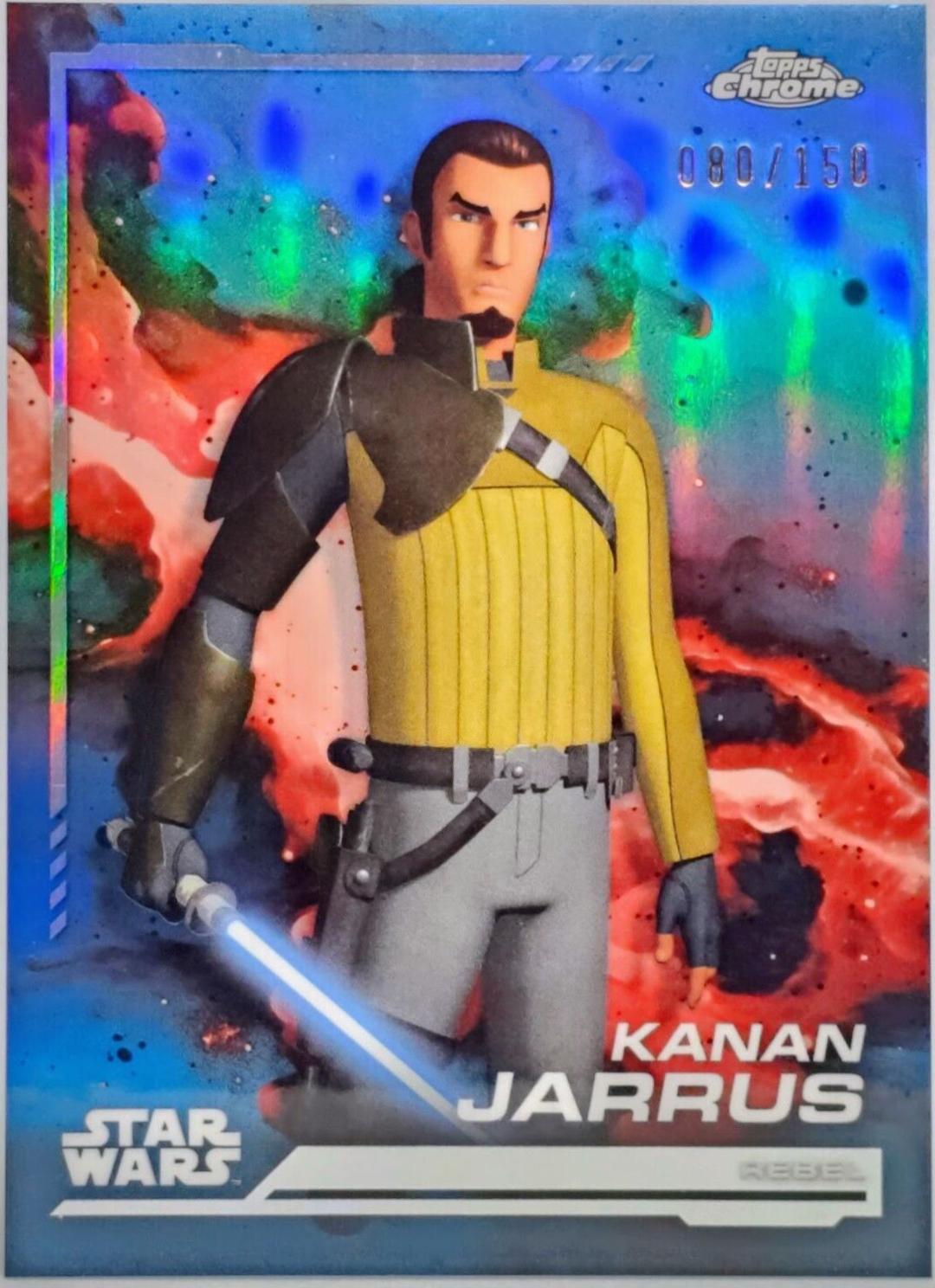 Kanan Jarrus [Skywalker Blue Refractor] #124 Star Wars 2024 Topps Chrome