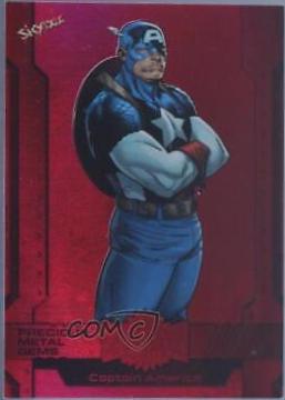 Captain America [Red Precious Metal Gems] #116 2024 SkyBox Metal Universe Avengers