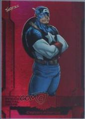 Captain America [Red Precious Metal Gems] #116 2024 SkyBox Metal Universe Avengers Prices