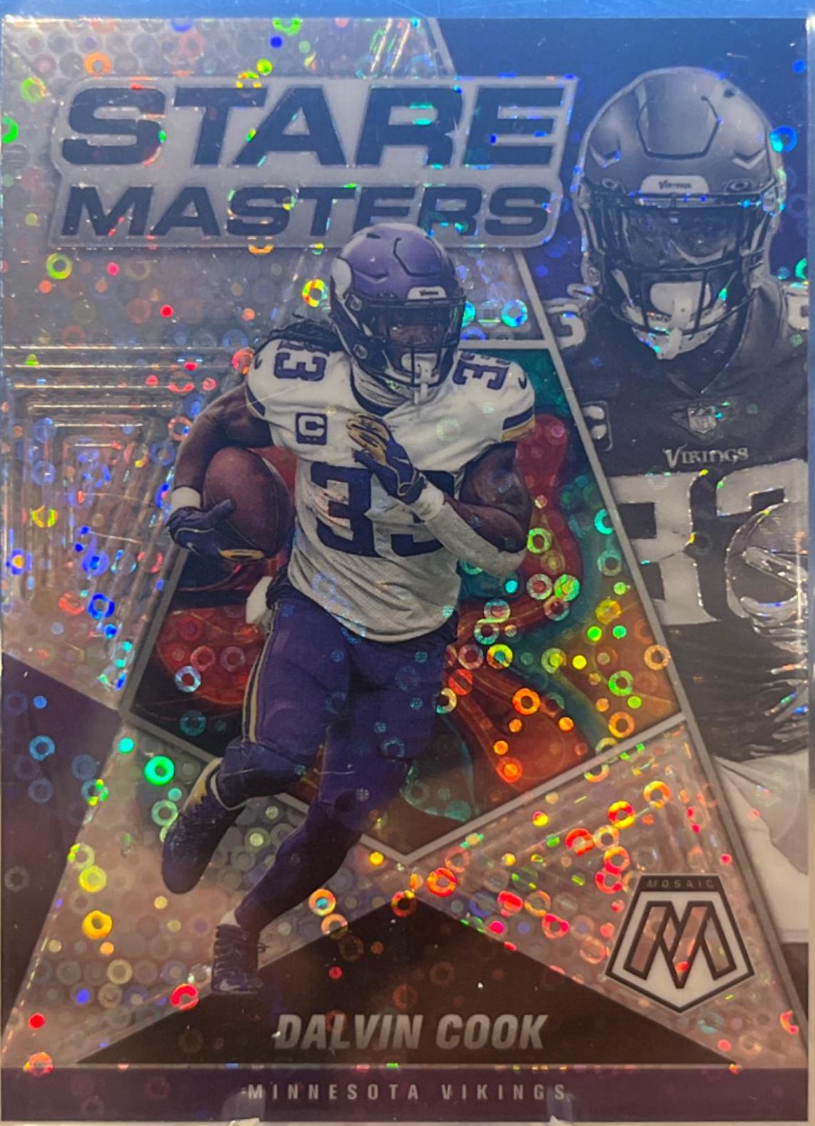 Dalvin Cook [No Huddle Silver] #SM-12 Football Cards 2022 Panini Mosaic Stare Masters