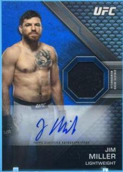 Jim Miller #KAR-JMI Ufc Cards 2020 Topps UFC Knockout Autograph Relics