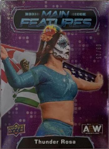 Thunder Rosa [Purple] #MF-2 Wrestling Cards 2022 Upper Deck AEW Main Features