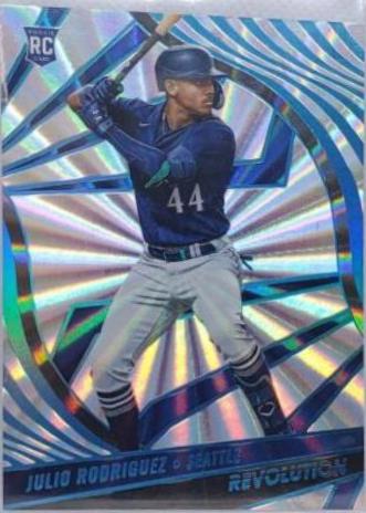 Julio Rodriguez [Sunburst] #33 Baseball Cards 2022 Panini Chronicles Revolution