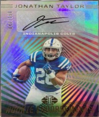 Encased Jonathan cheapest Taylor On Card Rookie Autograph /25 Graded 9/Auto 10