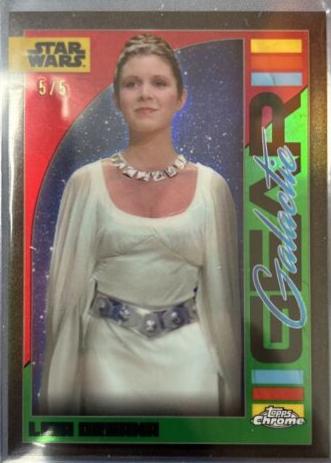 Leia Organa [Dathomir Red Refractor] #GG-19 Star Wars 2024 Topps Chrome Galactic Gear