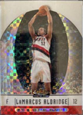 LaMarcus Aldridge [Xfractor] #96 Basketball Cards 2006 Finest