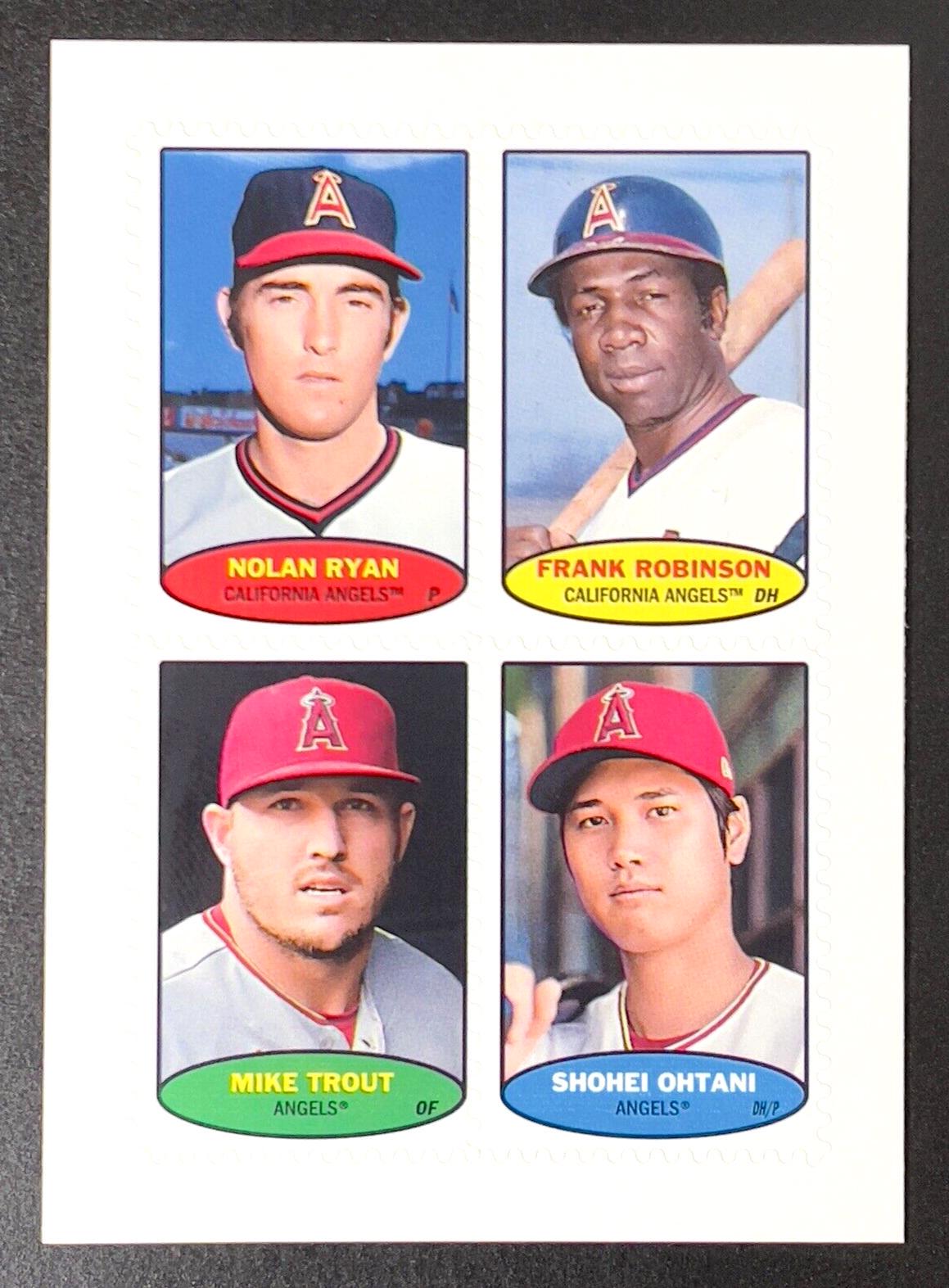 Nolan Ryan, Frank Robinson, Mike Trout, Shohei Ohtani Prices | 2023 Topps Heritage  1974 Stamps | Baseball Cards