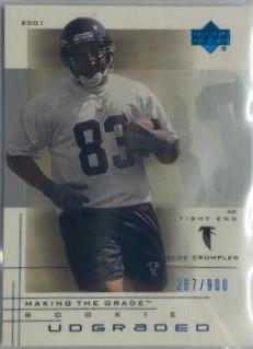 Alge Crumpler #90 Football Cards 2001 Upper Deck Graded