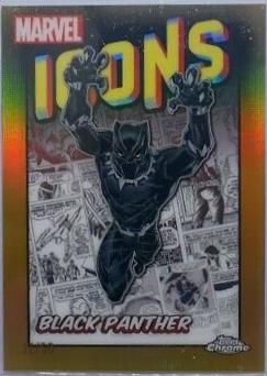 Black Panther [Gold Refractor] #MI-2 Marvel 2024 Topps Chrome Icons