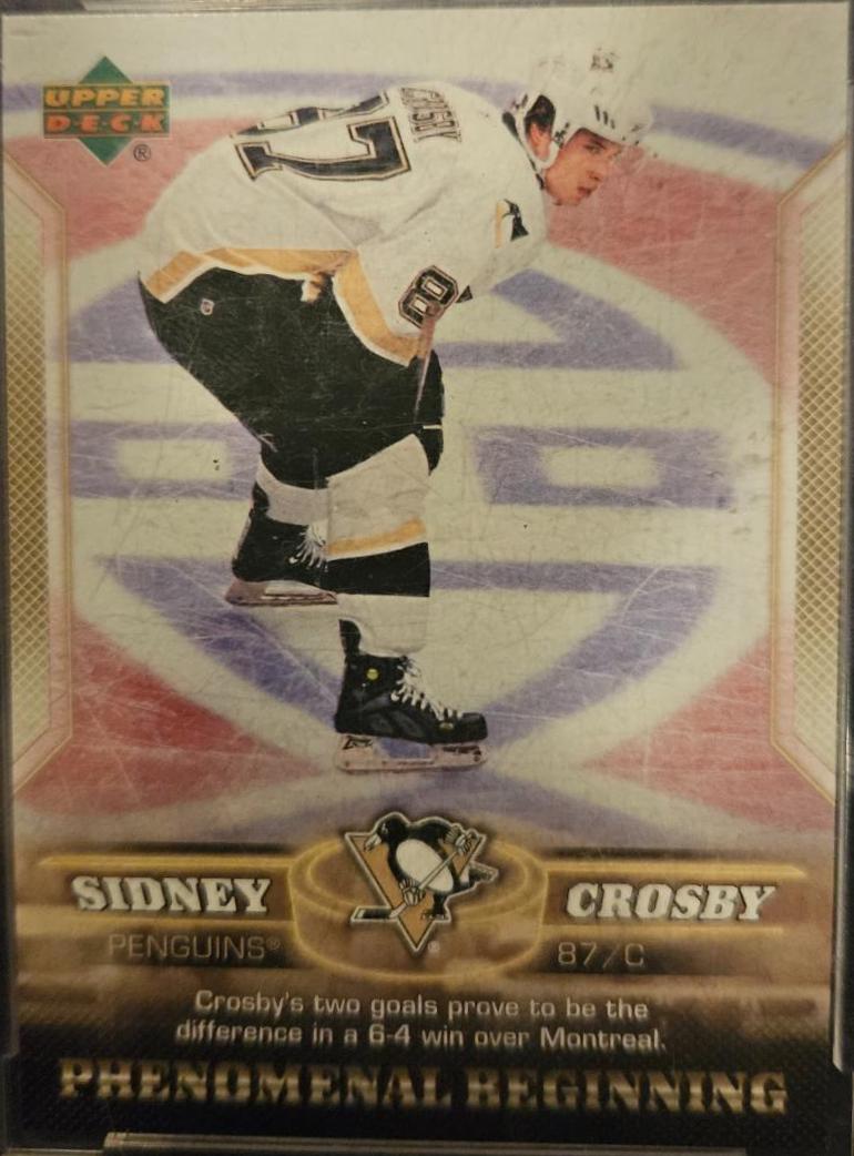 Sidney Crosby [Gold] #19 Hockey Cards 2005 Upper Deck Phenomenal Beginnings