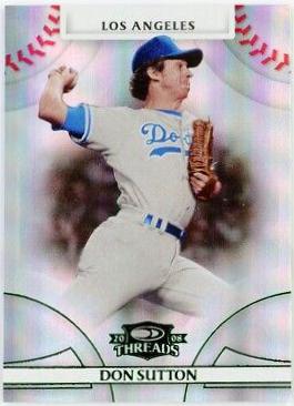 Don Sutton [Silver Century Proof] #17 Baseball Cards 2008 Donruss Threads