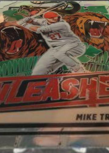 Mike Trout 2021 Donruss Optic Mythical Purple outlet Prizm SGC 9.5 Mint Condition