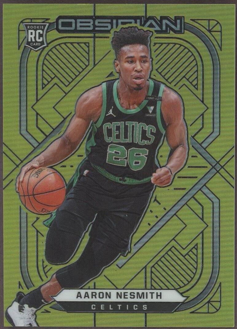 Aaron Nesmith [Yellow Flood] #178 Basketball Cards 2020 Panini Obsidian