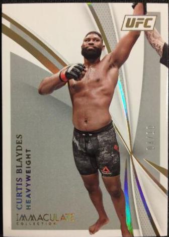 Curtis Blaydes [Gold] #40 Ufc Cards 2021 Panini Immaculate UFC