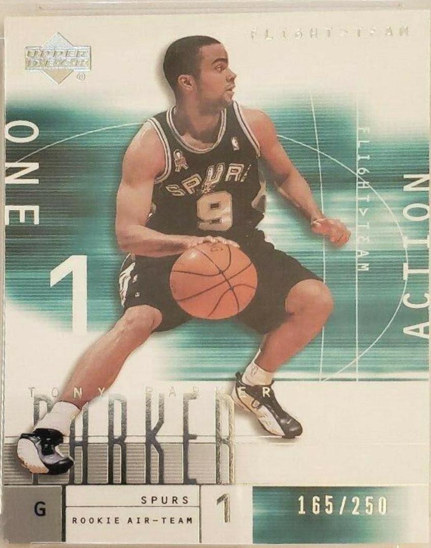 Tony Parker #136 Basketball Cards 2001 Upper Deck Flight Team