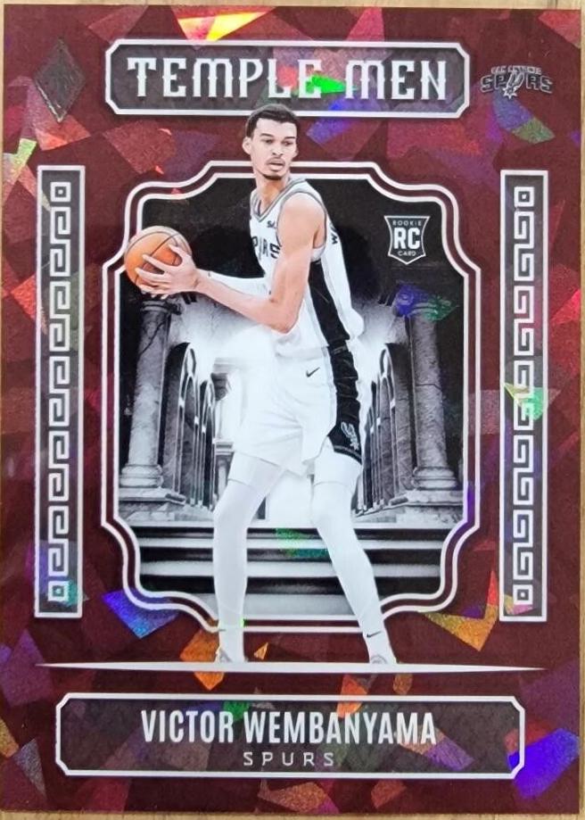 Victor Wembanyama [Maroon Ice] 7 Prices 2023 Panini Phoenix Temple